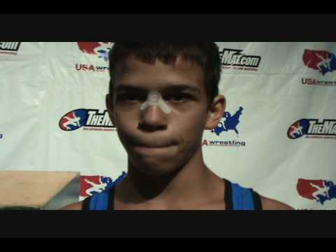 Junior 98 Greco-Roman champion Joey Moita (CA)