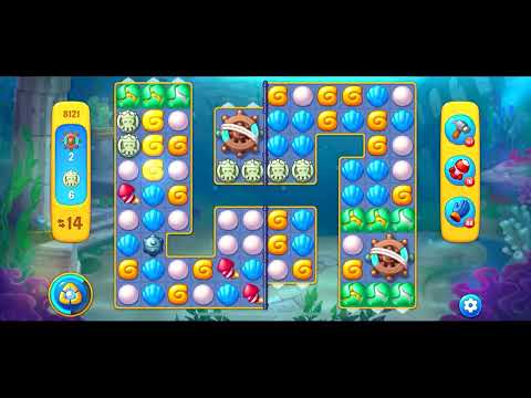 Fishdom level 8121 no boosters フィッシュダム