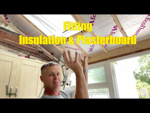 New Conservatory Roof Insulation and Plasterboard
