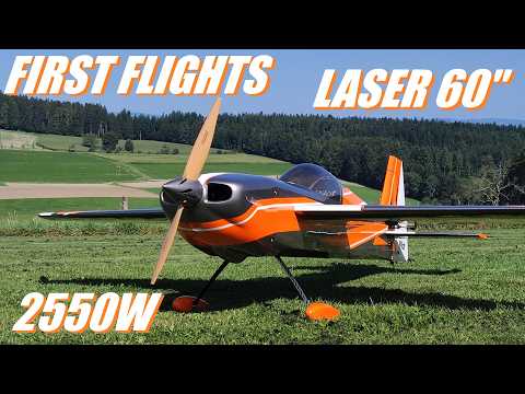 PILOT RC LASER 60" | FIRST FLIGHTS | 2550W @ 6S