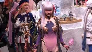 AJ2024 FateGrandOrder Official Cosplayers ① カーマ 火将ロシエル さん マシュキリエライト ゆう さん アニメジャパン2024