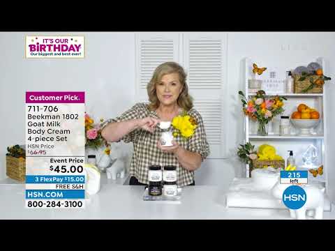 Beekman 1802 Goat Milk Body Cream 4piece Set