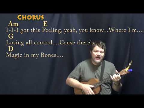 Bones (Imagine Dragons) Bariuke Cover Lesson in Am with Chords/Lyrics