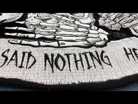 Skull Iron On Patch PL6944