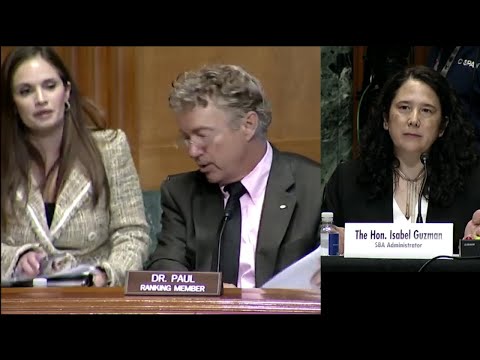 Rand Paul Demands Answers from SBA Admin Guzman on Planned Parenthood PPP Loans 5/26/2021