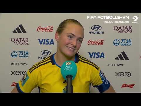 Magdalena Eriksson after Sweden win against the USWNT on penalties in the Round of 16