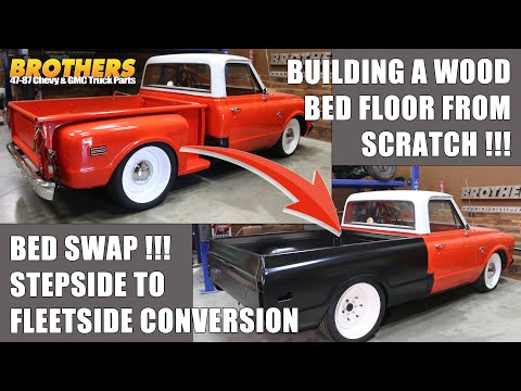 Chevy & GMC Truck Build a Bed w/Wood Floor From Scratch AND Convert your Stepside to a Fleetside!!!