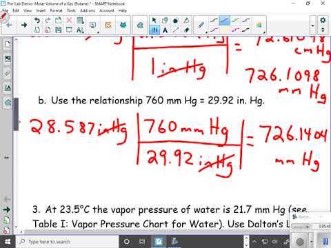 Video  Pre Lab  Molar Volume of a Gas Butane 2021