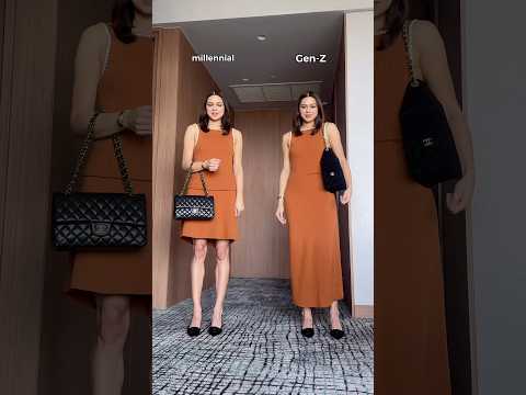 Millennial (1972-1995) VS. Gen-Z (1996-2012)? 🤎 | Which style do you like more? #fashion #howto