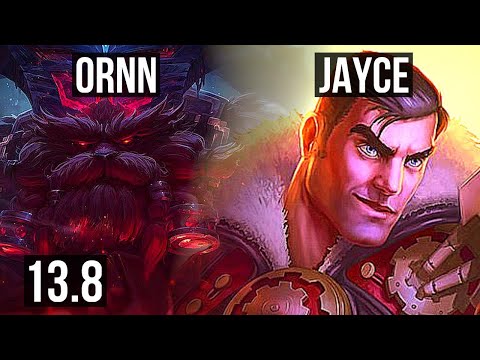 ORNN vs JAYCE (TOP) | Rank 2 Ornn, 66% winrate, 7/4/13 | KR Challenger | 13.8
