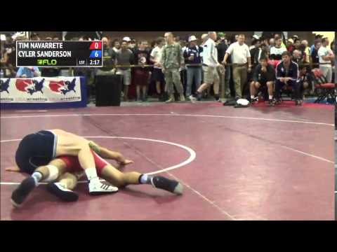 70 kg R1 - Tim Navarrete (Redding Amateur WC) vs Cyler Sanderson (NLWC)