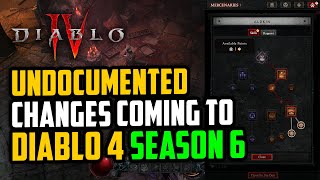 More Changes Coming to Season 6 Diablo 4