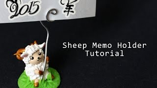 Sheep Memo Holder Polymer Clay Tutorial