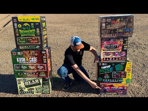 TESTING HUGE FIREWORK FINALE BOXES FROM RED APPLE FIREWORKS!
