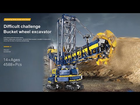 MOC MOULD KING 17006 High-Tech APP Remote Control Bucket Wheel Excavator Set