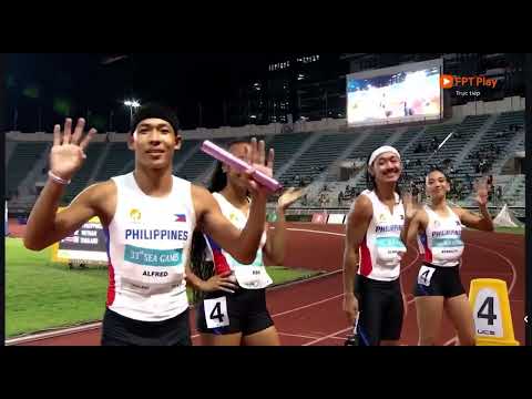Gold medal in the 4x400m relay for the Vietnamese Athletics Team | SEA Games 33