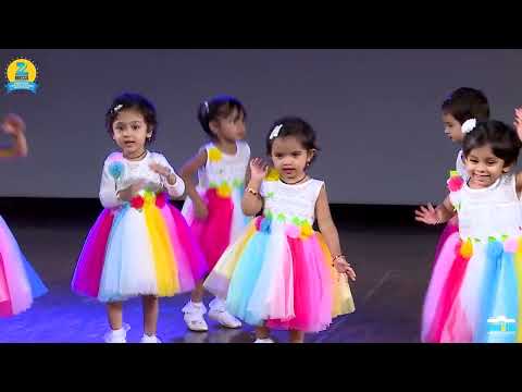 Baninalli moodi bandha chanda mama dance performance by kids of Gurukulam kidzee Nandini Layout