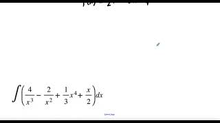 Infinite Integrals with the Reverse Power Rule