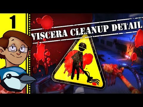 Let's Play Viscera Cleanup Detail Multiplayer Part 1 - Cleaning up After a Month of Horror