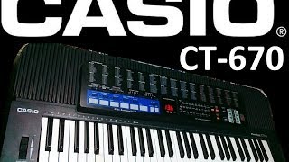 Video thumbnail for CASIO CT-670 by Keyboards - review - repair