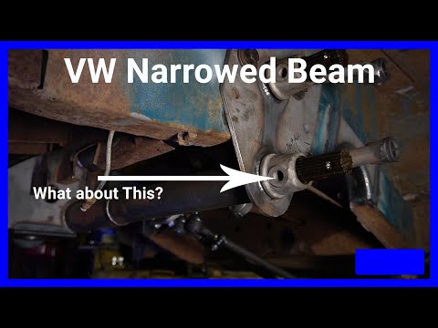 Part of a video titled VW Narrowed Beam Install Tips / Easy Trick To Use Your Stock Torsion ...