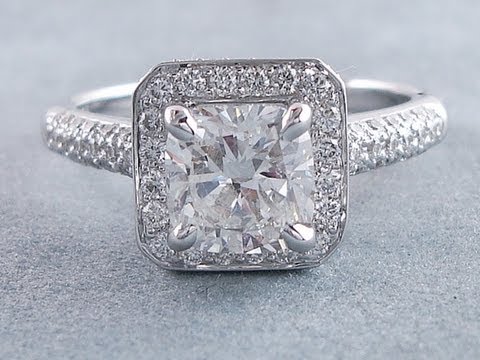 2.00 ctw Cushion Cut G VS2 Diamond Engagement Ring - BigDiamondsUSA