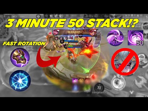 FAST ROTATION ALICE | 3 MINUTE 50 STACK!!! ?? | Mobile Legends