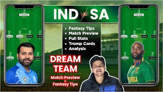 IND vs SA Dream11 Team Prediction, SA vs IND Dream11, India vs South Africa Dream11: Fantasy Tips