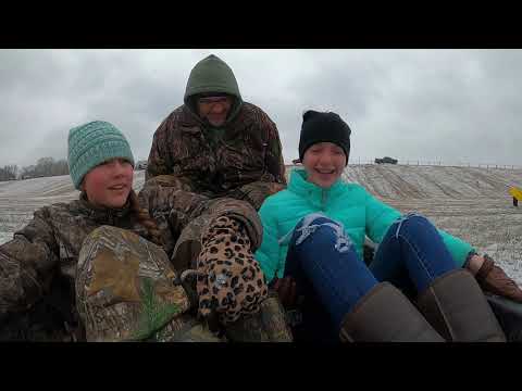 Snow Sledding in Mississippi???? What??  Winter Storm is here!!!