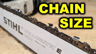 CHAINSAW 101 - How to buy the proper chain for a saw - Drive