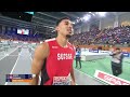 Men's 60m Hurdles Finals at 2023 European Indoor Athletics Championships in Istanbul Turkey