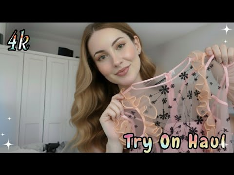 4K Transparent Lingerie & See-Through Styles | Shein 2025 Bikini Try-On Haul
