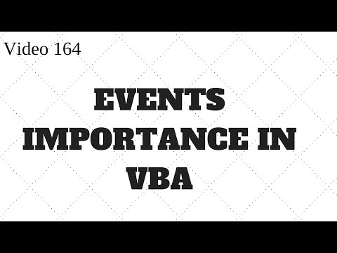 Learn Excel - Video 164 -VBA Events/Standard Module-Compiling data