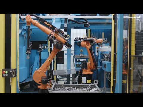 DMG MORI ロボットシステム with CTX バラ積みピッキング