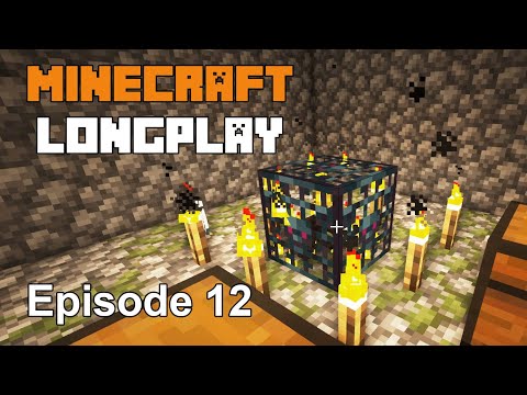 Minecraft Longplay Episode 12 - Cave Exploration and Finishing the Mine Entrance (No Commentary)