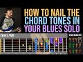 How To NAIL The Tasty MAJOR THIRDS In A 12 Bar BLUES SOLO Chord Tones Guitar Lesson