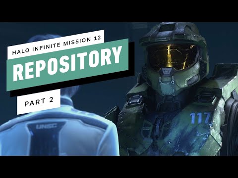 Halo Infinite Legendary Campaign Walkthrough - Mission 12: Repository Part 2 [4K/60FPS]