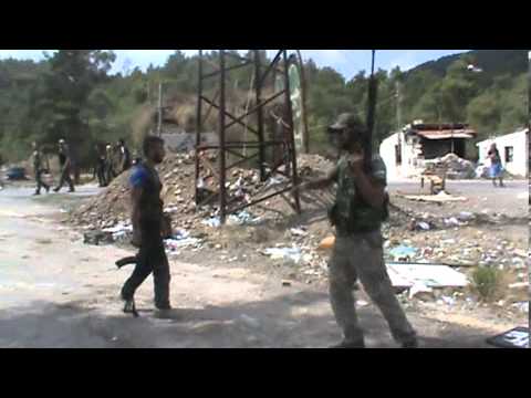 تمشيط منطقة غابات الفرلق في ريف اللاذقية بعد طرد قوات النظام التي حاولت التقدم في المنطقة من قبل كتائب الهجرة إلى الله