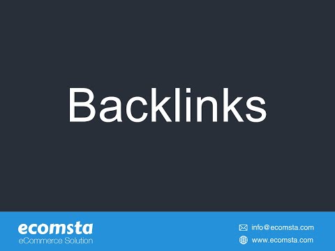 Backlinks - eCommerce Script