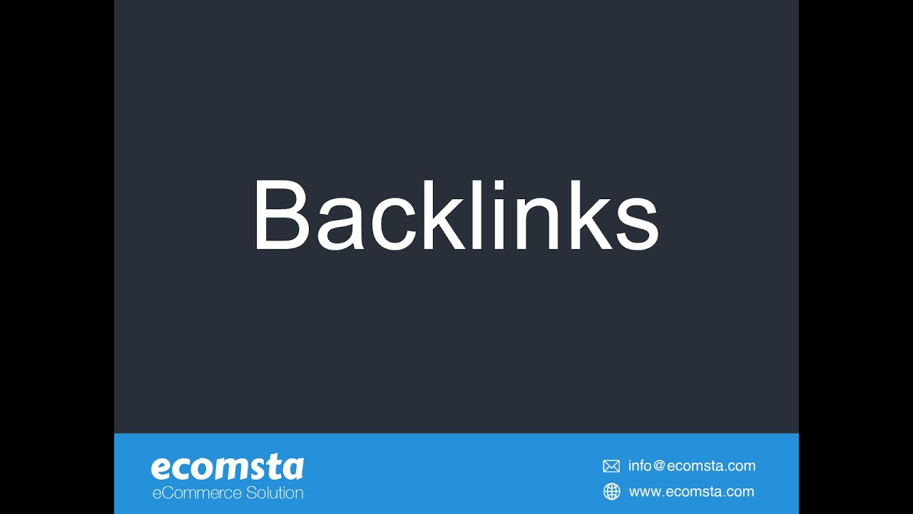 How to manage backlinks in eComsta?