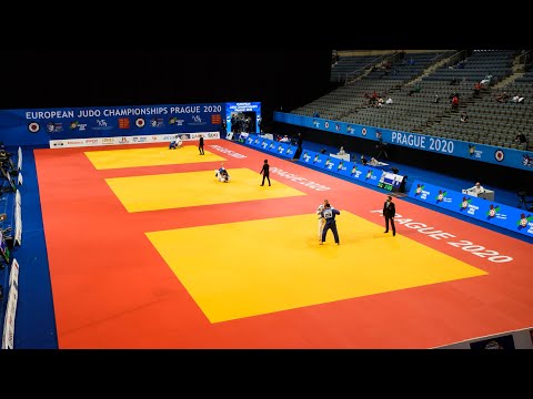 Zadnji dan evropskega prvenstva v Pragi na tatamiju Enej Marinič in Patricija Brolih