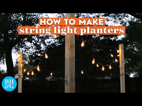 How to Make DIY String-Light Planters to Brighten Any Spot in Your Yard | Better Homes & Gardens