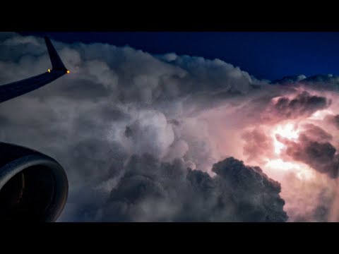 Flying by LIGHTNING STORMS out of Nashville! DELTA does "Creative Flying" Around Storms! 4K - w/ ATC