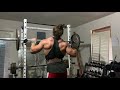 515 lbs decline bench press and JOOCY shoulder and trap pump set