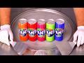 Colorful Fanta Experiment Turning 5x Fanta Into Ice Cream Rolls Oddly Satisfying ASMR Video