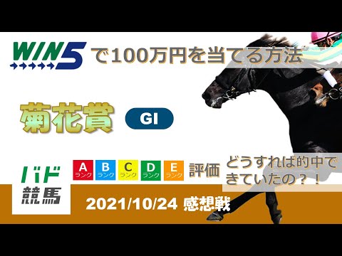 【WIN5 感想戦】 2021年10月24日（日）菊花賞