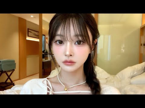 Daily makeup look for puffy eyes, shot with iPhone 🤳🏻 ₍ᐢ..ᐢ₎⊹🩶 | iPhone vlog filming tips✨ | Maca...