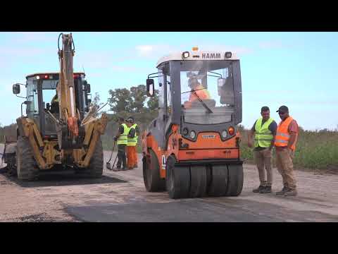 El gobernador recorrió las obras de la ruta provincial 51 en Larroque