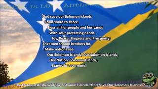 Solomon Islands National Anthem "God Save Our Solomon Islands" with music, vocal and lyrics English