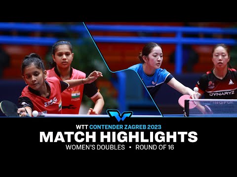 Lily Zhang/Rachel Sung vs Diya Parag Chitale/Sreeja Akula | WD R16 | WTT Contender Zagreb 2023